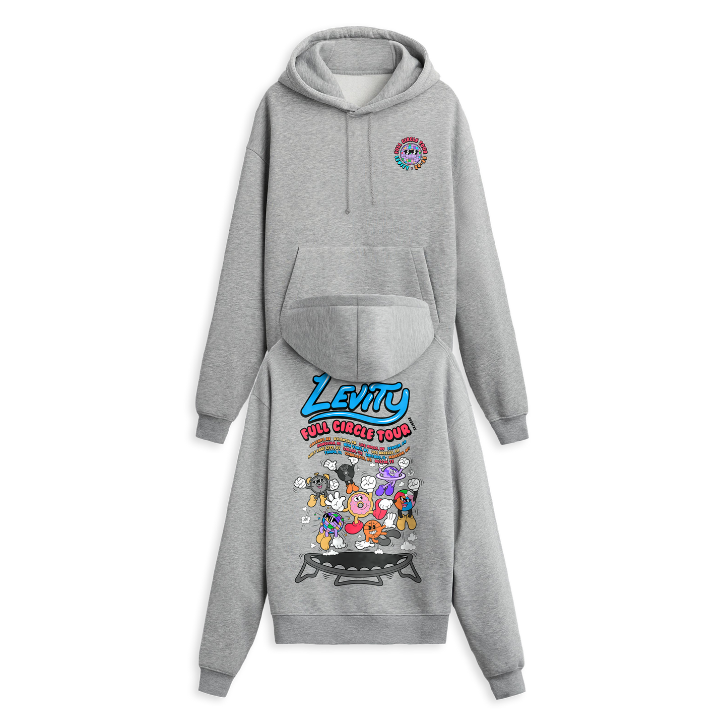 Levity - Full Circle Trampoline Hoodie - Grey
