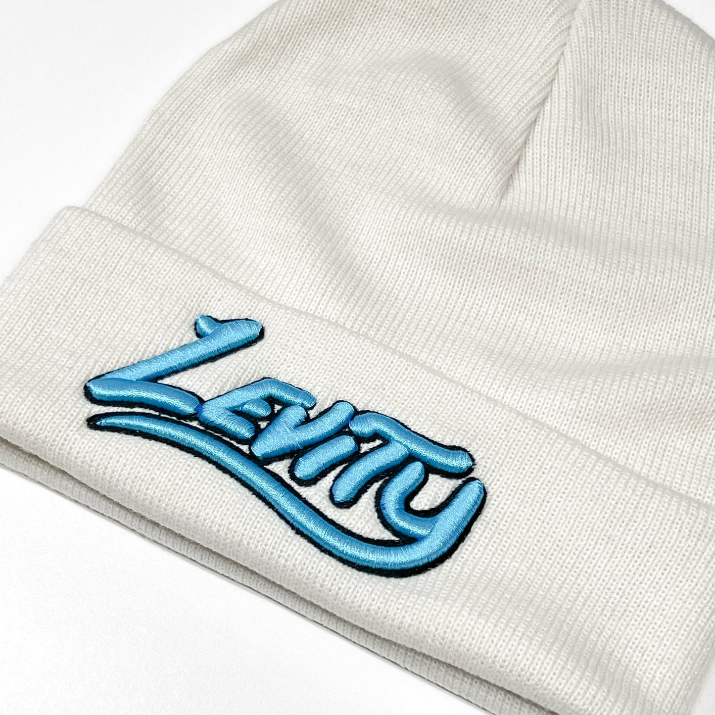 Levity - Logo Beanie - White