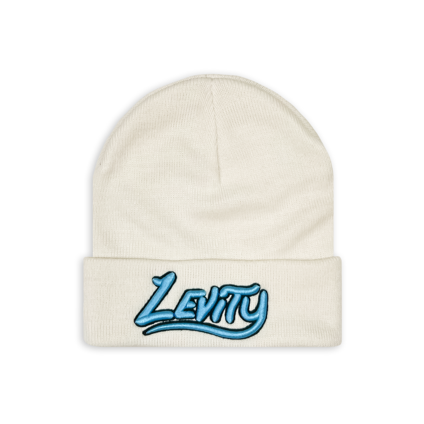 Levity - Logo Beanie - White