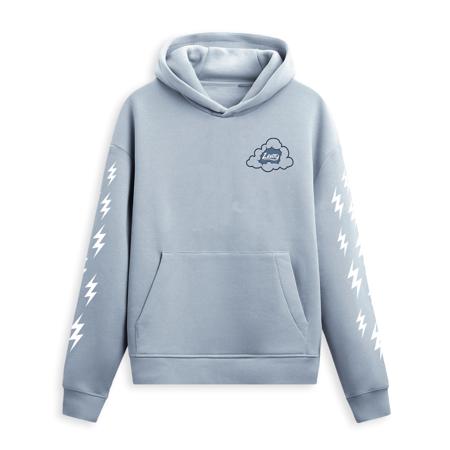 LEVITY - Eye of the Storm V1 Hoodie - Faded Powder Blue