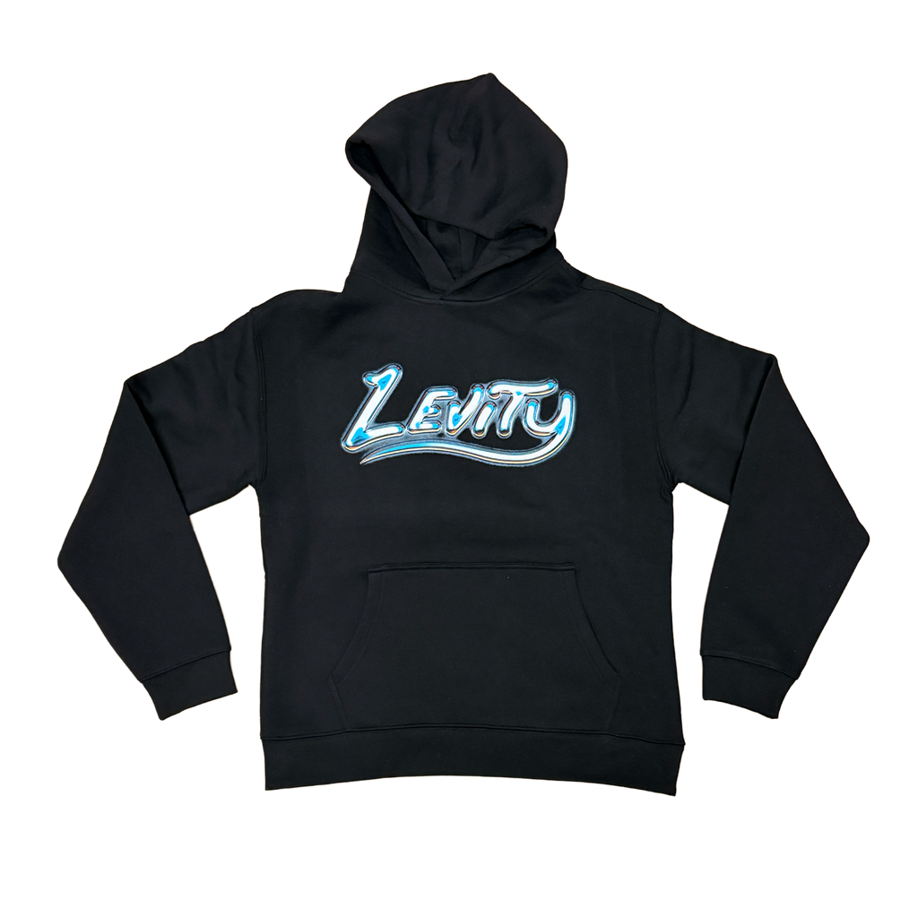 Levity Chrome Logo Hoodie in Black