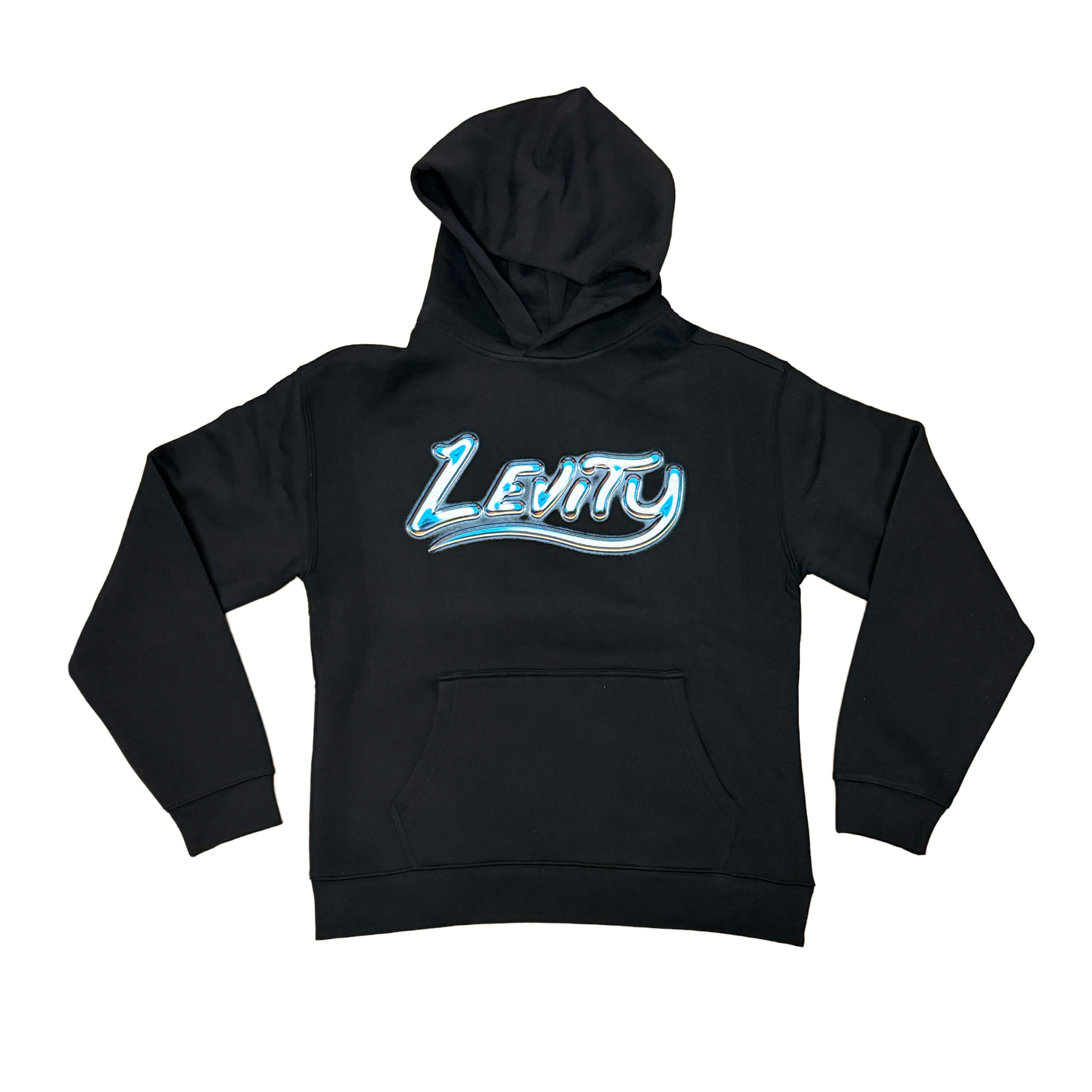 Levity Chrome Logo Hoodie in Black