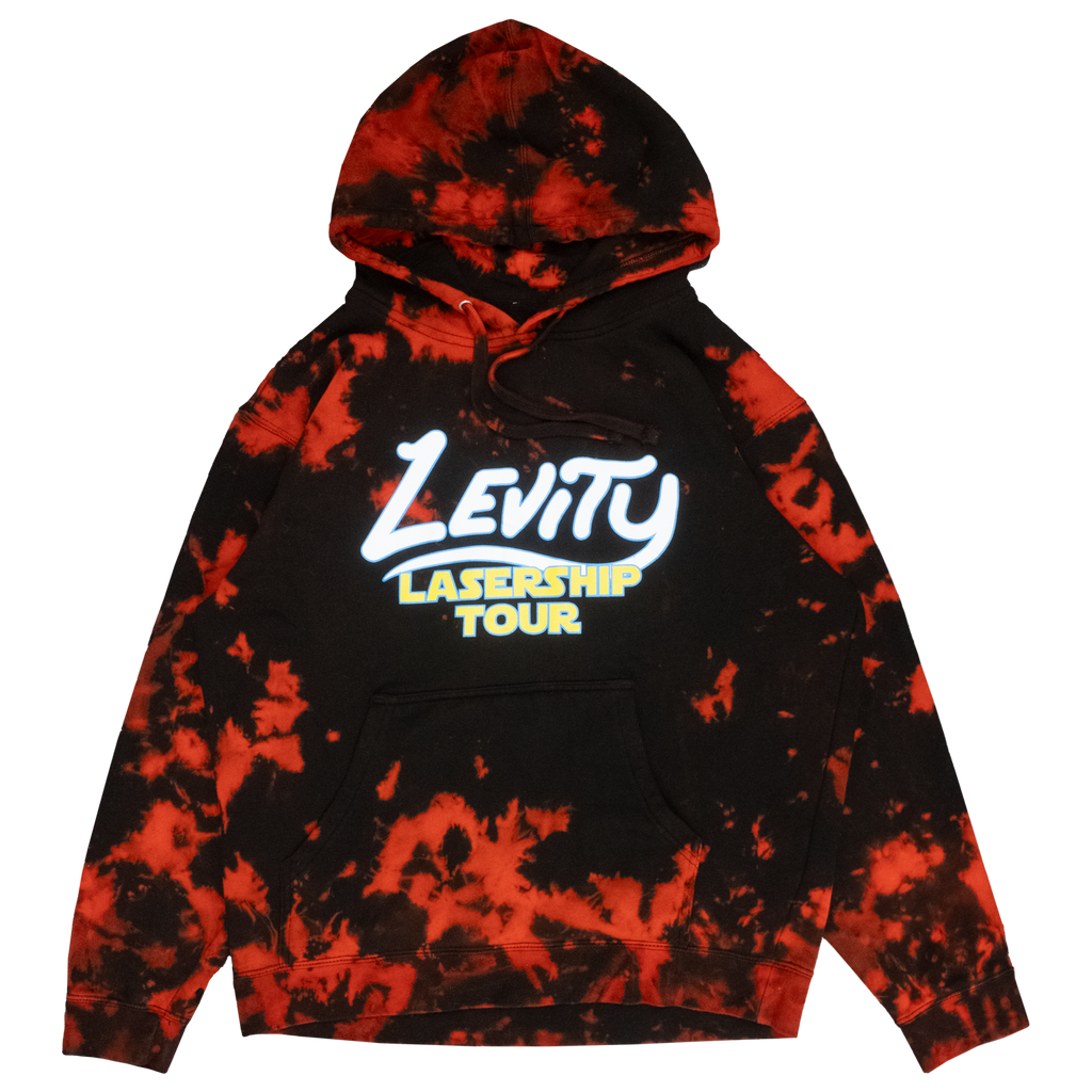 Lasership Tour Red-Shift Tie Dye Pullover Hoodie