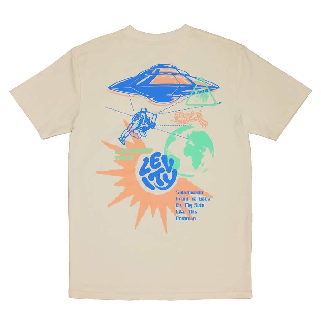 Levity Space Sounds Tee in Cream