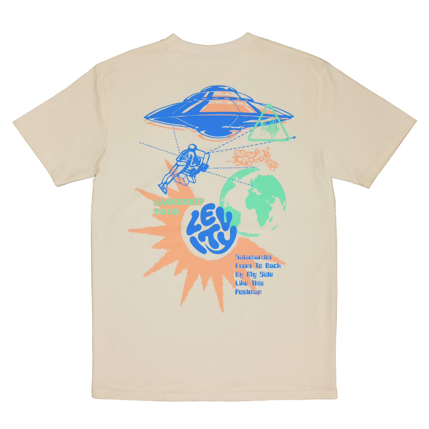 Levity Space Sounds Tee in Cream