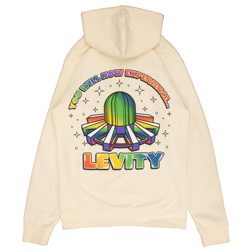 Levity Now Experience Pullover Hoodie In Cream