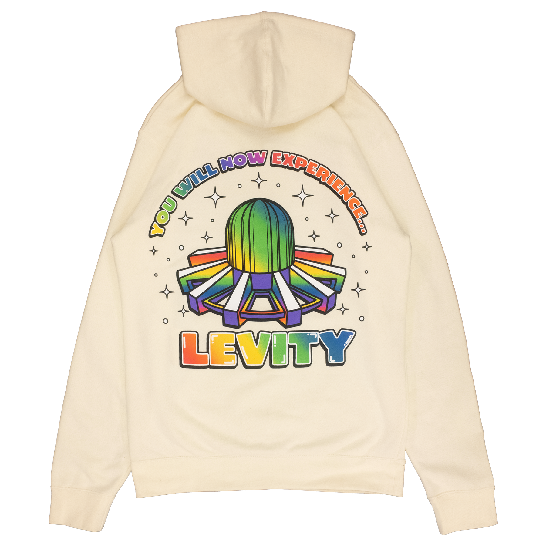 Levity Now Experience Pullover Hoodie In Cream