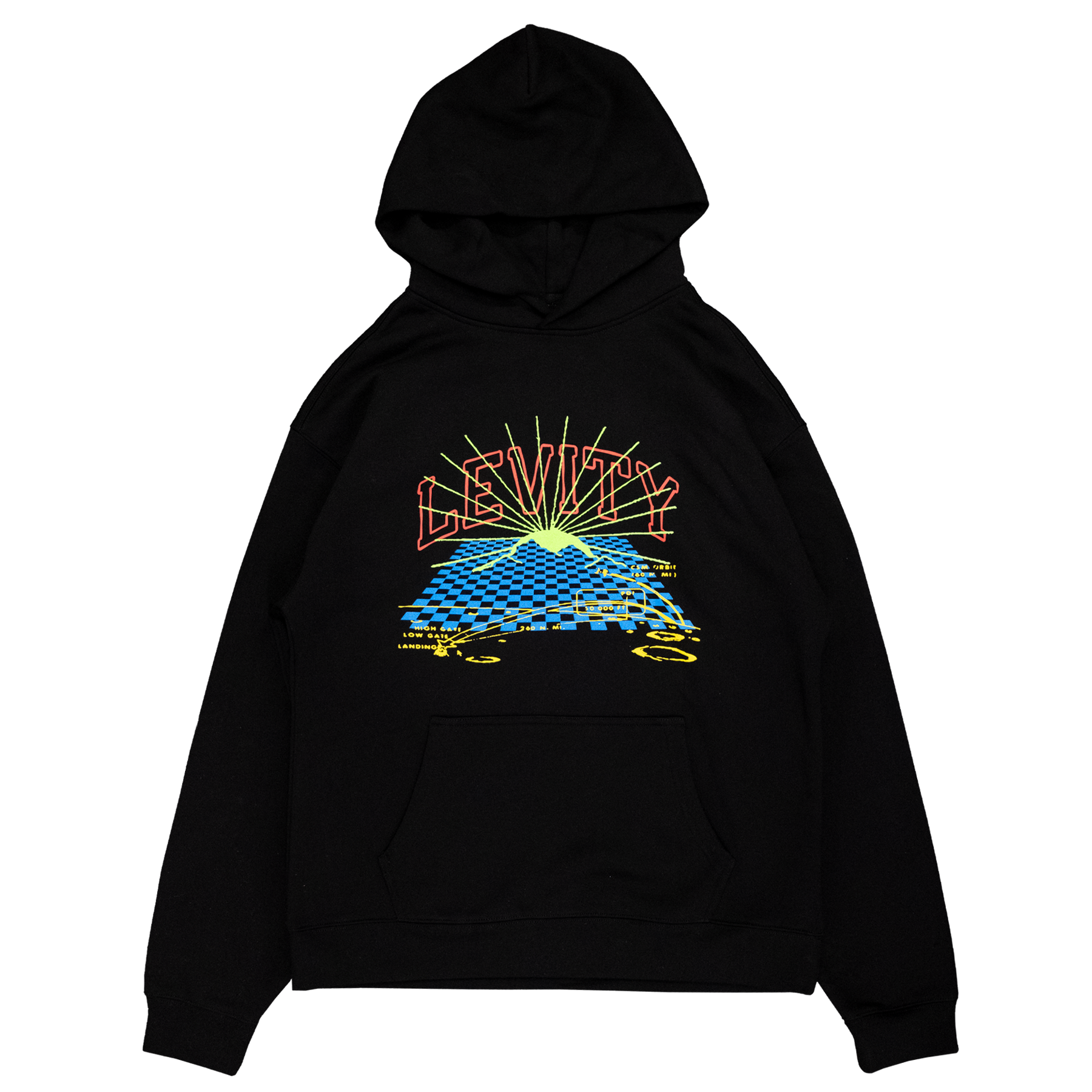 Lasership Tour Terminal Landing Pullover Hoodie in Black