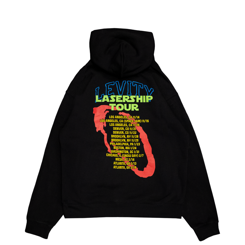 Lasership Tour Terminal Landing Pullover Hoodie in Black