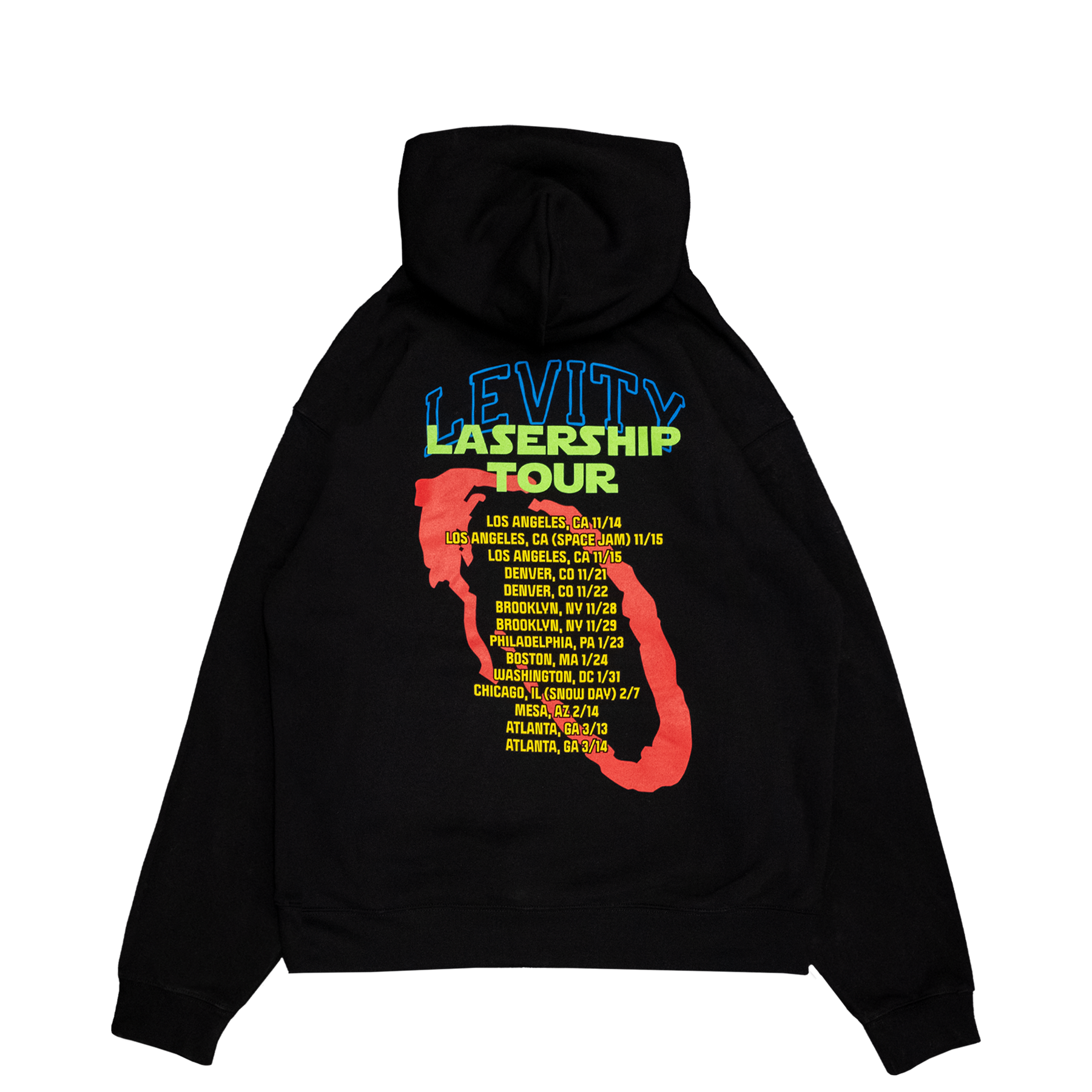 Lasership Tour Terminal Landing Pullover Hoodie in Black