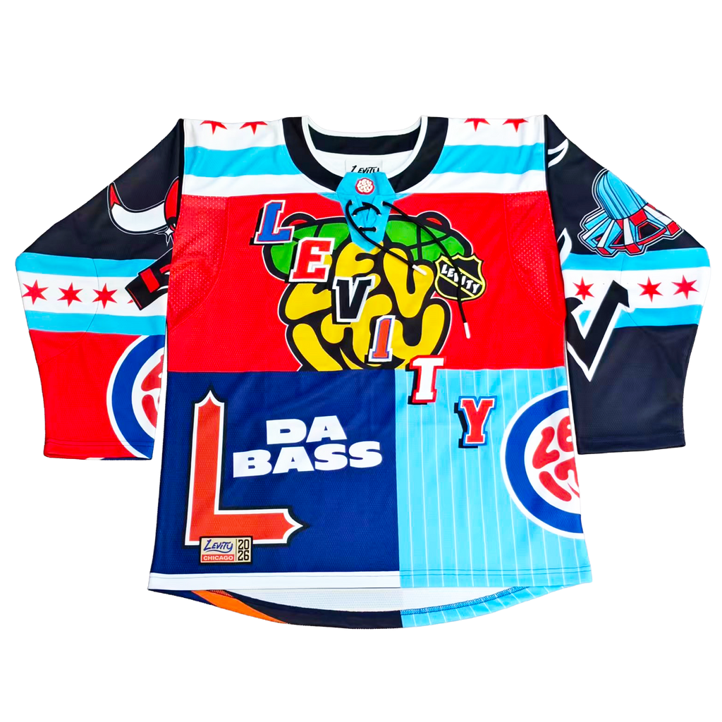Levity "Chicago Mashup" Lace Neck Hockey Jersey
