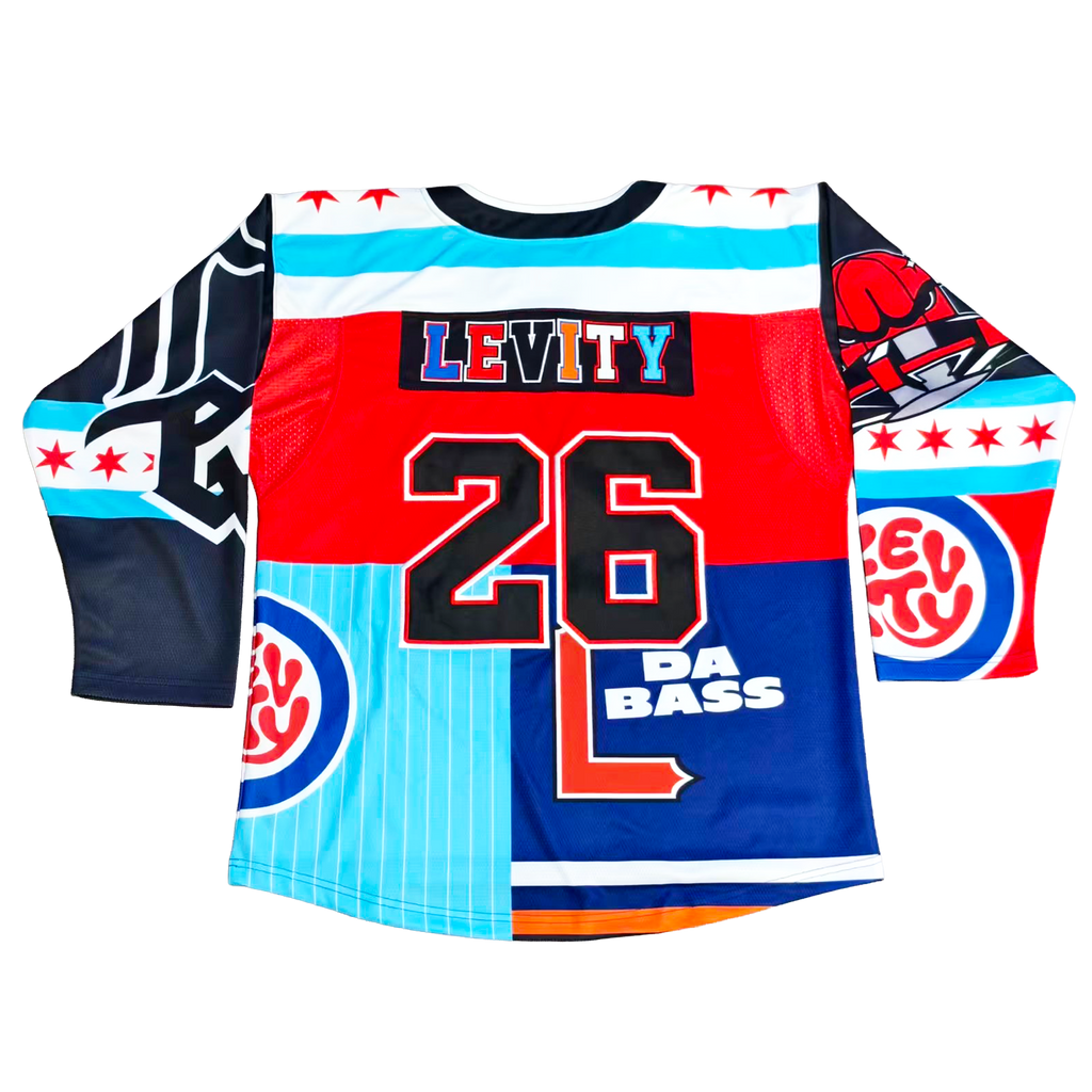 Levity "Chicago Mashup" Lace Neck Hockey Jersey