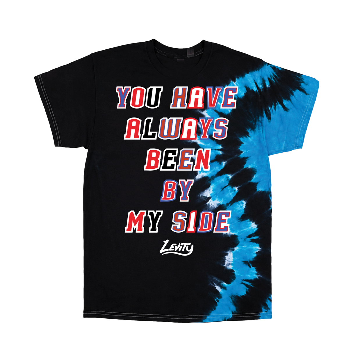 Levity "Chicago Mashup" Tee in Lake Shore Waves Tie Dye