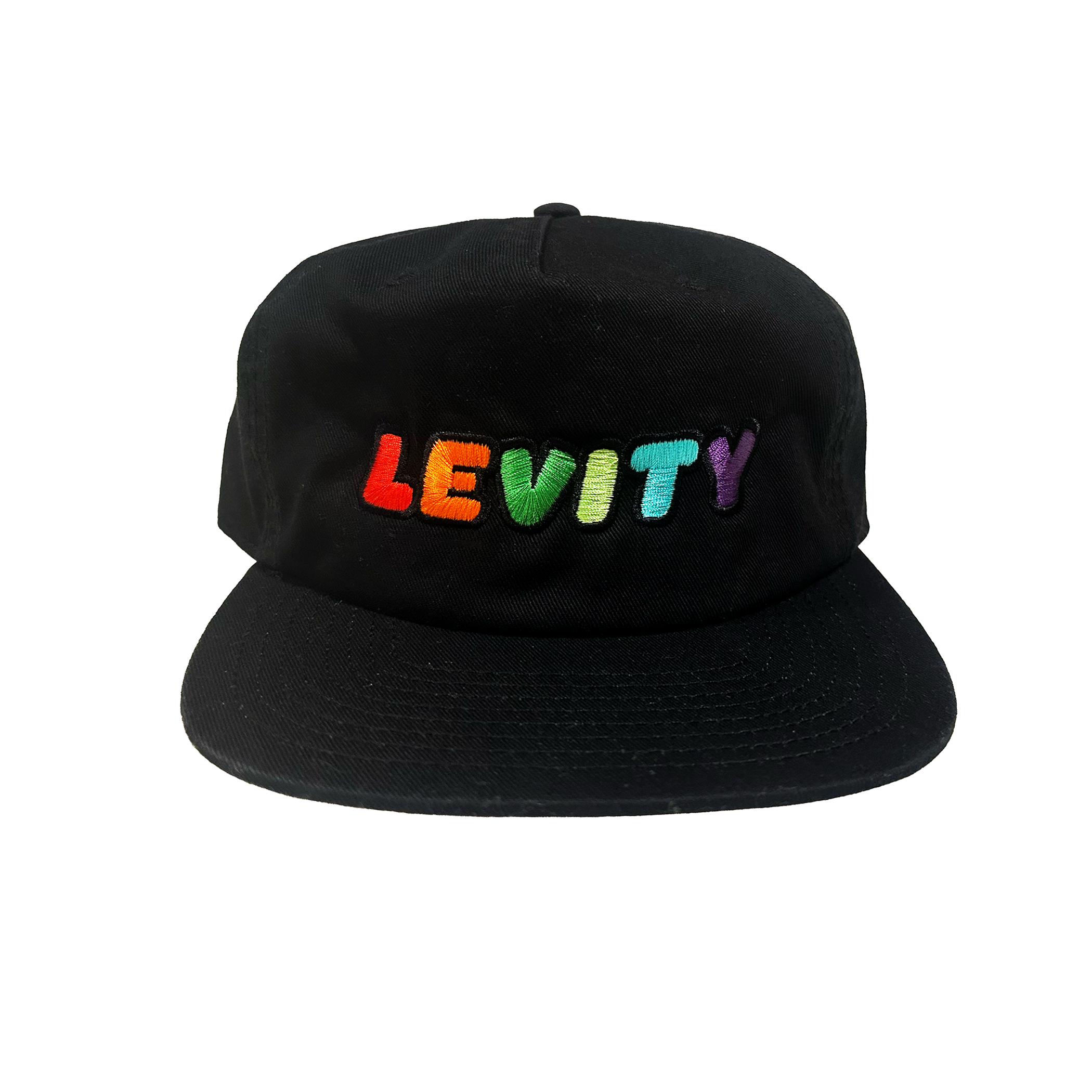 Levity Rainbow Embroidered 5-Panel Hat
