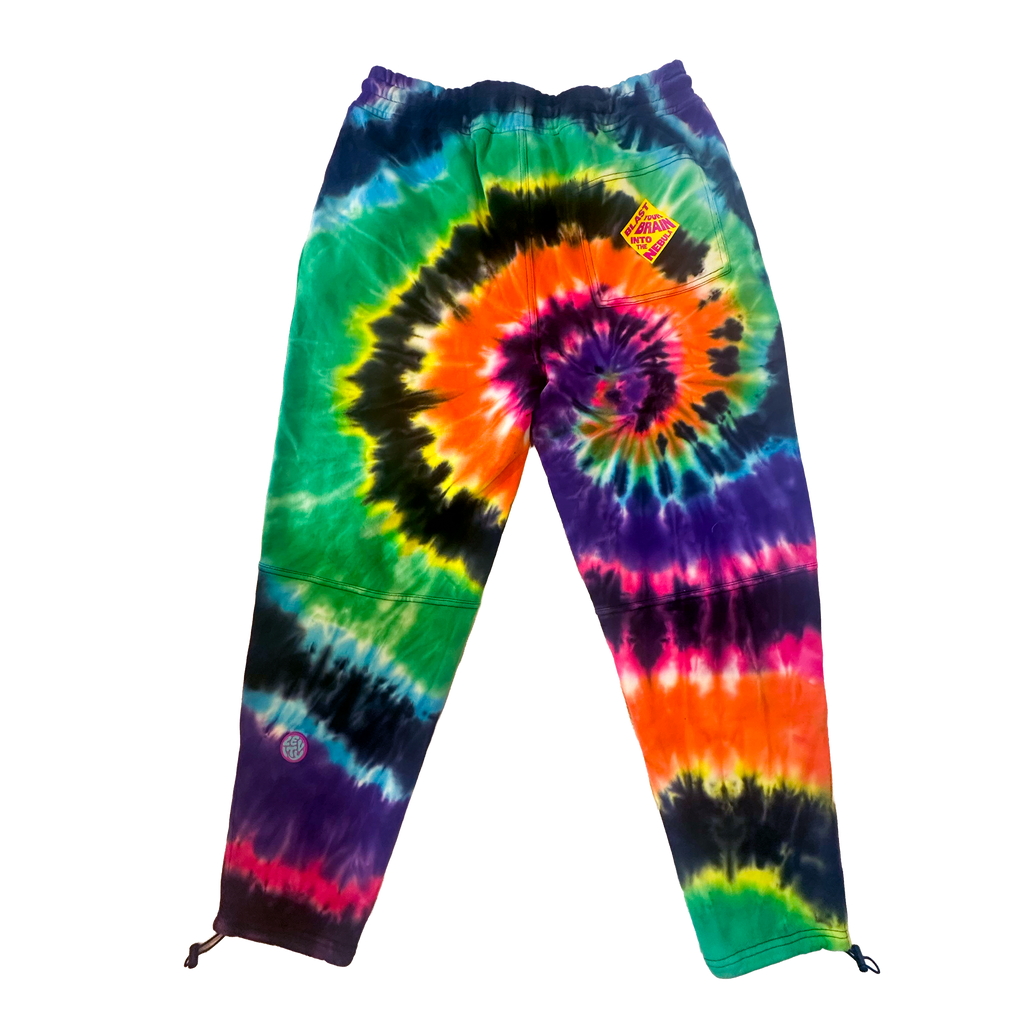Levity "Blast Your Brain" Tie Dye Sweatpants