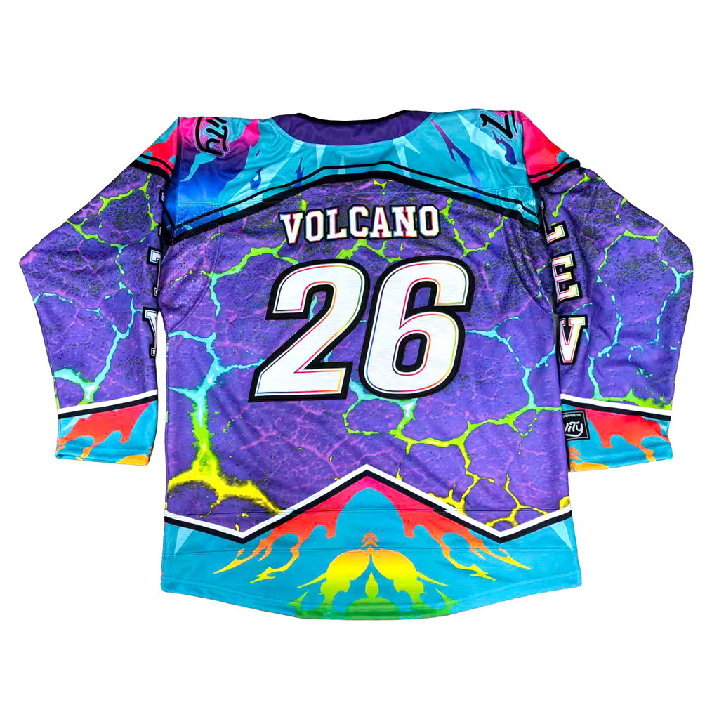 Levity Red Rocks "Volcano" Hockey Jersey Day Edition