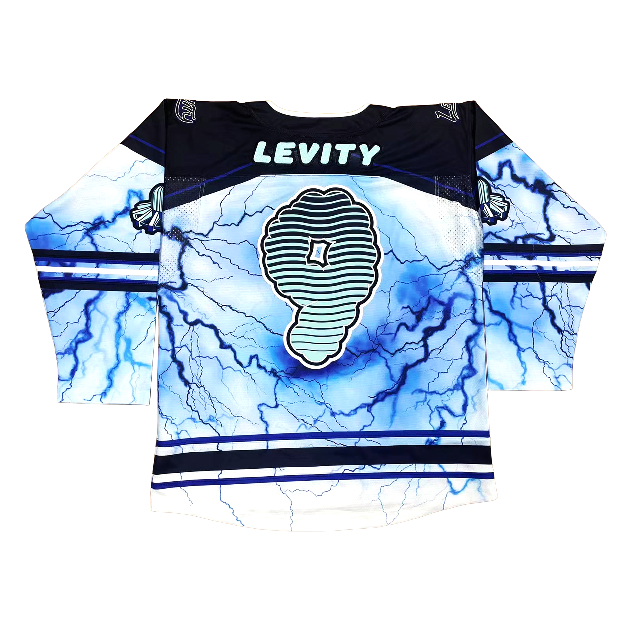[PRE ORDER] Levity Indigo Lightning Lace Neck Hockey Jersey
