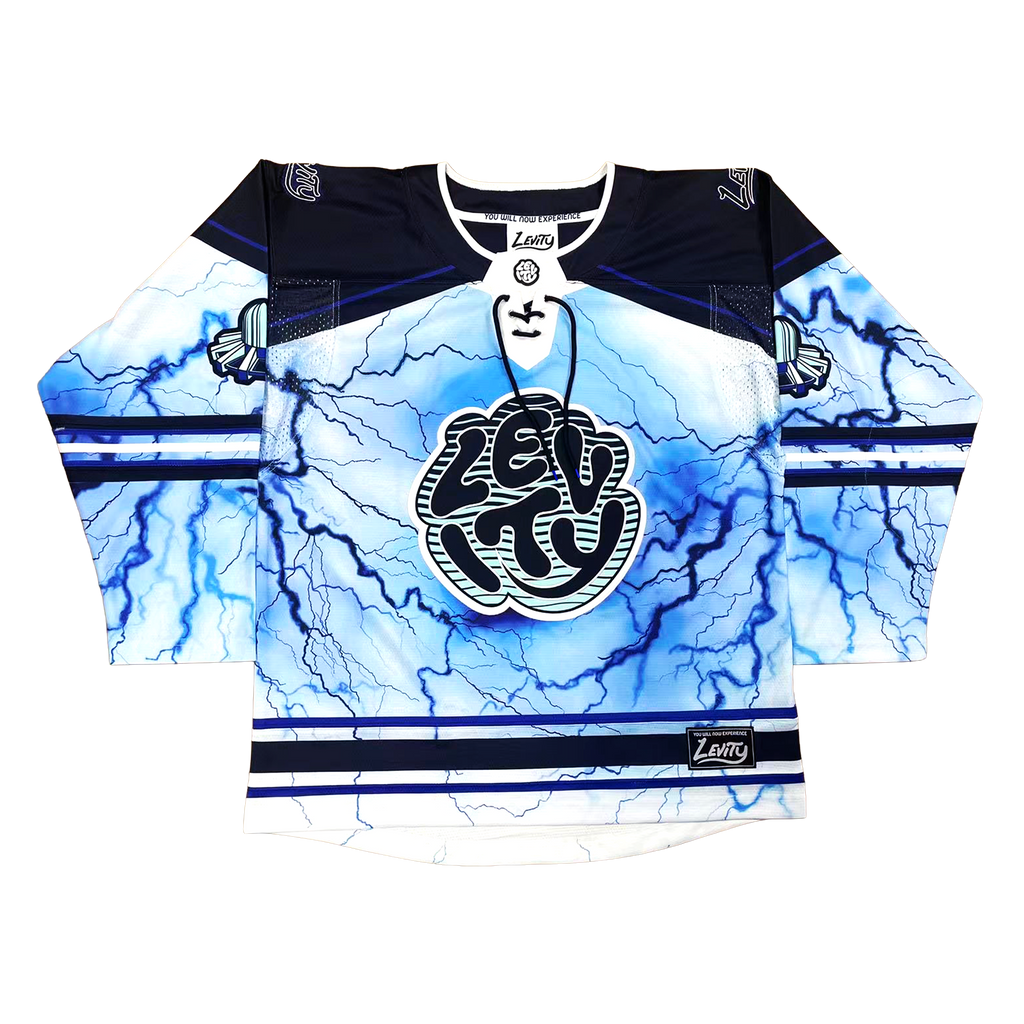 [PRE ORDER] Levity Indigo Lightning Lace Neck Hockey Jersey